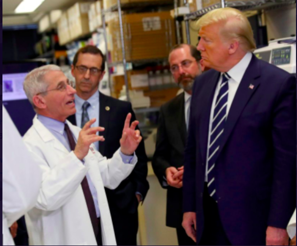 "No, Mr President, germs are very tiny. Microscopic. You can't see them. What you saw was a dog."