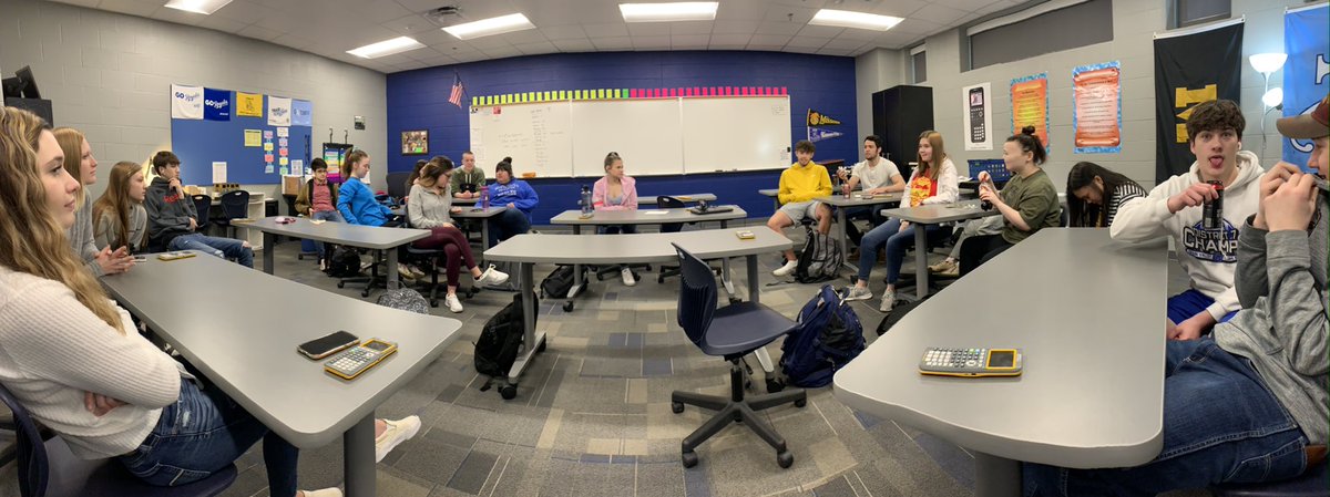 BeyersMr's tweet photo. @WeinsteinEdu @NmaynardEdu I learned about “circle up” at the #showmepd20 conference. I did it with my senior math students. The question I asked was “what’s your biggest fear about Corona Virus. The answers stopped me in my tracks. “My grandpa has been sick” “my mom has cancer” https://t.co/RzWWdRdVYK