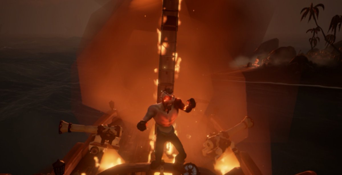 NthMonkey0SoT's tweet photo. Some people just want to watch the world burn #SeaOfThieves https://t.co/kxHocaLycW