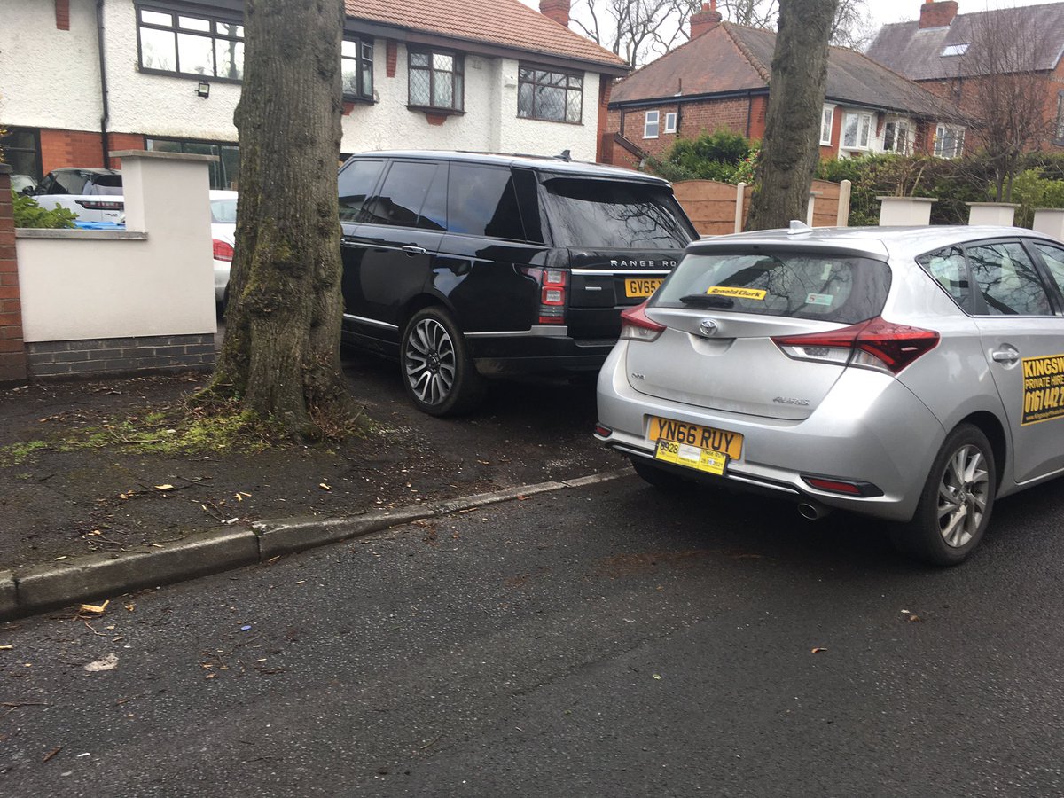 Pavement parking spreading like a virus since 1965 - more driving on the pavement on Slade Lane and adjacent avenue like it’s no-ones business  #CarOwnerVirus