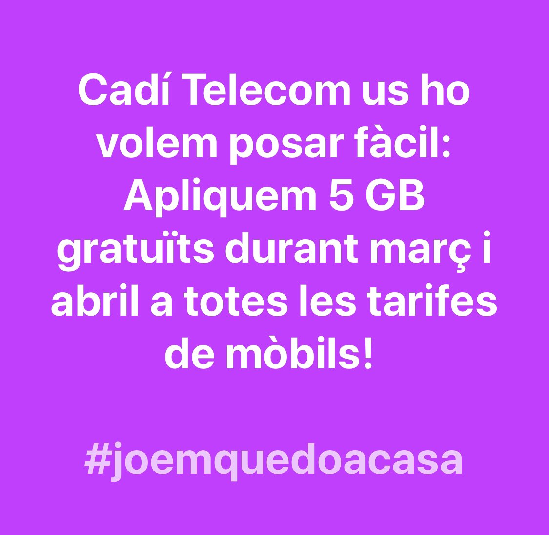 CADÍ TELECOM tweet media
