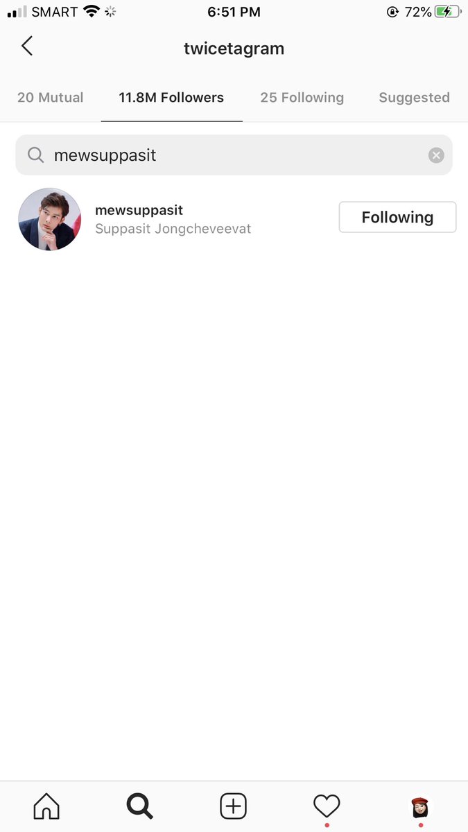 first; TWICE!! he followed Twice Instagram account and i guess we know who is his biases? 