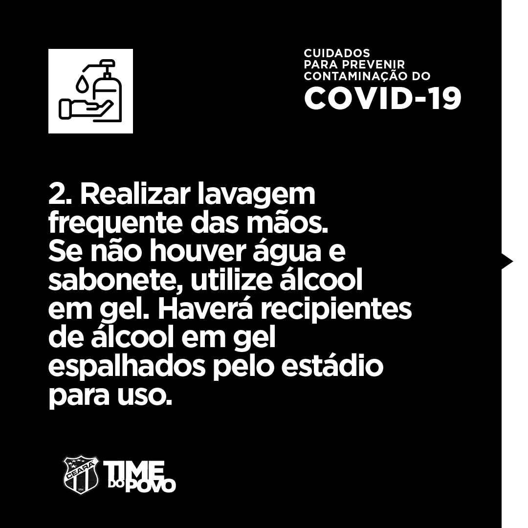 CearaSC's tweet photo. Fique atento aos cuidados de prevenção de contaminação do Coronavírus (COVID-19), principalmente no jogo de amanhã.

#CearáSC #VOZÃO https://t.co/kTJ4qFeK8n