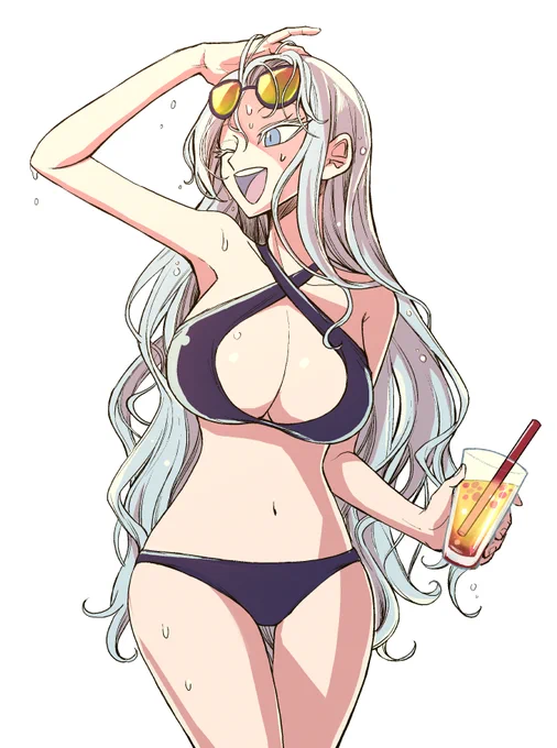 #ホワイトデーは銀髪白髪を愛でる日ヴェロニカ!性癖詰め込んだ巨乳無邪気お姉さん(126)PFLSの自キャラ 