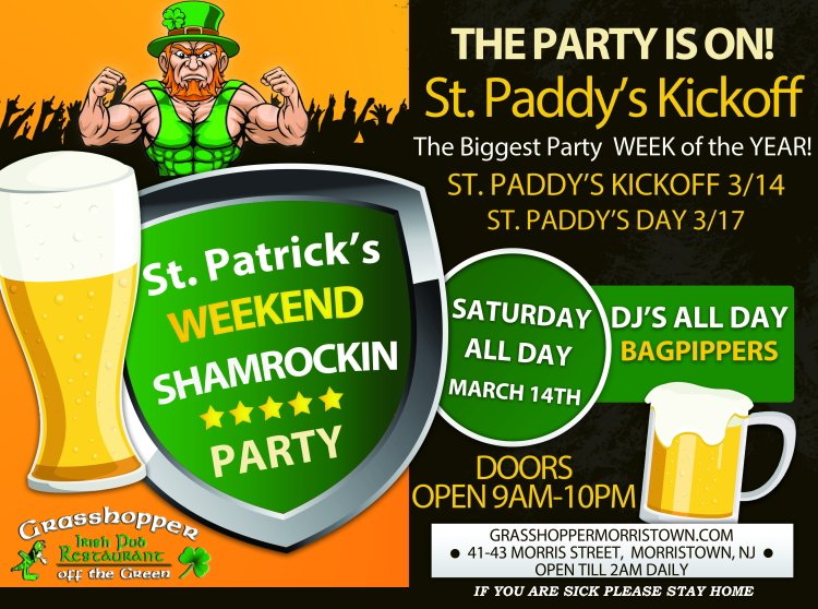 WE HERE AND READY TO PARTY.
CELEBRATING ST. PATRICK ALL DAY!