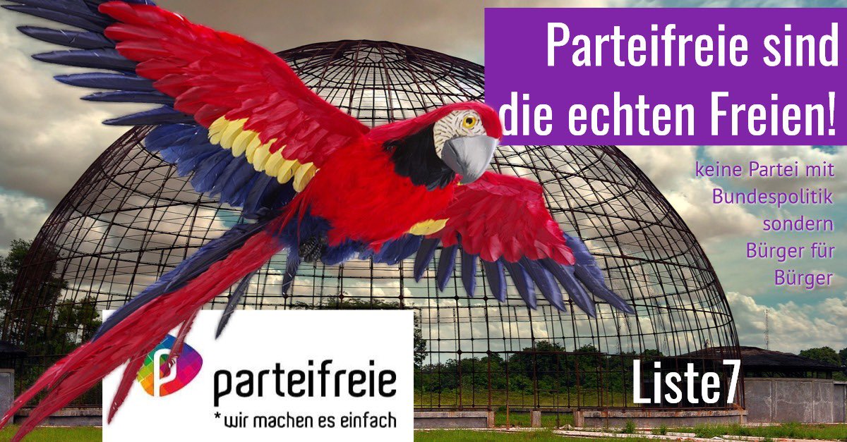 ‼️Achtung liebe Wähler: Verwechslungsgefahr!
Wer wirklich freie Stadtpolitik will wählt uns mit der Liste 7
#100prozentparteifrei #jetztliste7waehlen