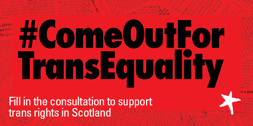 You may have seen some misleading stories about trans people in the media recently. When one group, whether it's trans, lesbian, gay or bi people, are portrayed as deviants, it prevents progress for everyone. Let’s clarify a few things  #ComeOutForTransEquality  #TransAllyScot