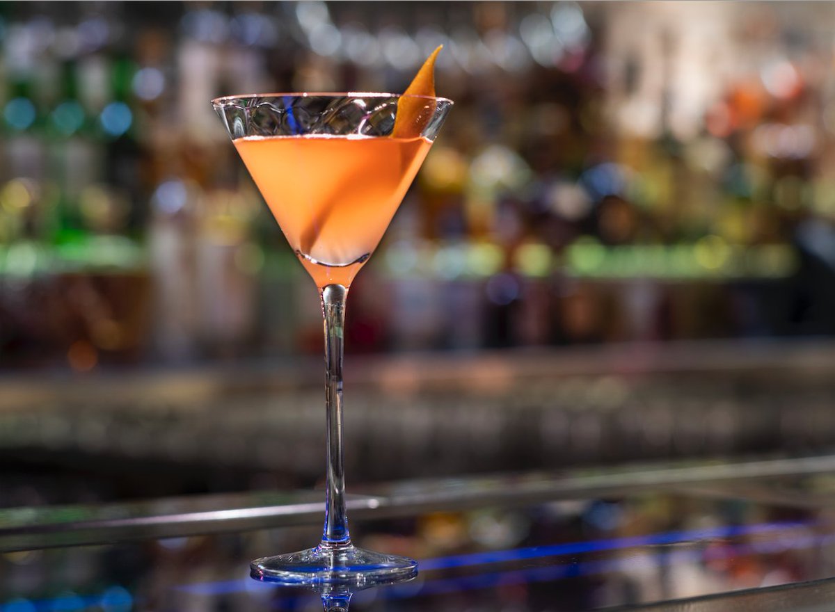 HakkasanDoha's tweet photo. Here is the cocktail you needed, orange infused Ketel One vodka, Campari, Grand Marnier, apple and orange bitters. The Hakkatini.  

#Hakkasan #HakkasanDoha  #Cocktails https://t.co/6WFtdl6O7m