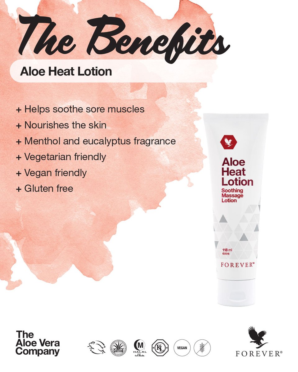 Forever Living on Twitter: "Relax soothe your muscles with Heat Lotion after a long day of work or a workout! https://t.co/1D1ps15Ben" / Twitter