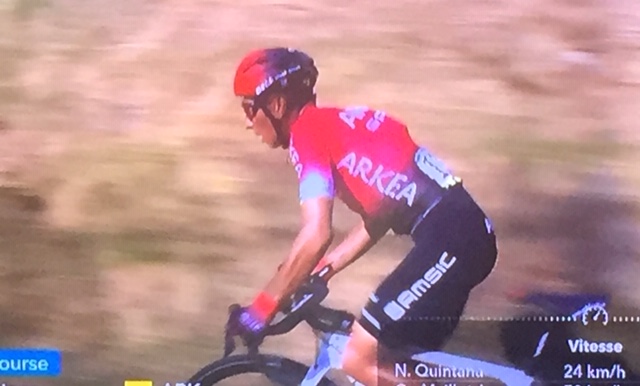 #ParisNice - laatste etappe - de strijd is gestreden - dagwinst voor de Colombiaan NAIRO QUINTANA laat iedereen achter en wint solo ! zijn 5e zege van het seizoen