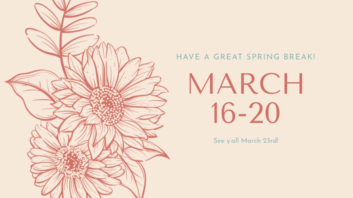 IlcVernon's tweet photo. Have a great spring break! #mustanglibrary #vernonms #springbreak2020 https://t.co/BxdI4OGf0n