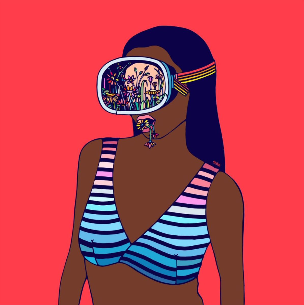 Bucketfeet's tweet image. Breathe in florals with "Speak About Flowers" by Ninhol bit.ly/2W973en