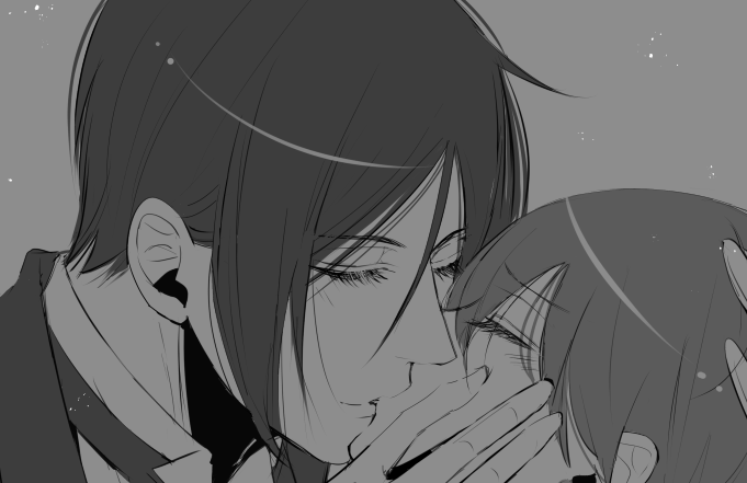 ハッピーホワイトデー♥ヽ(・ノε・)人(●ε・)ノ♥ 
↓
https://t.co/RtCNoGsGlp
ホワイトデーなので仲良し♥(  ˘ノ 3˘)♥(●ε・///)♥
去年、過去絵と一緒にこっちに上げてたので続けて上げました(*' `*) 