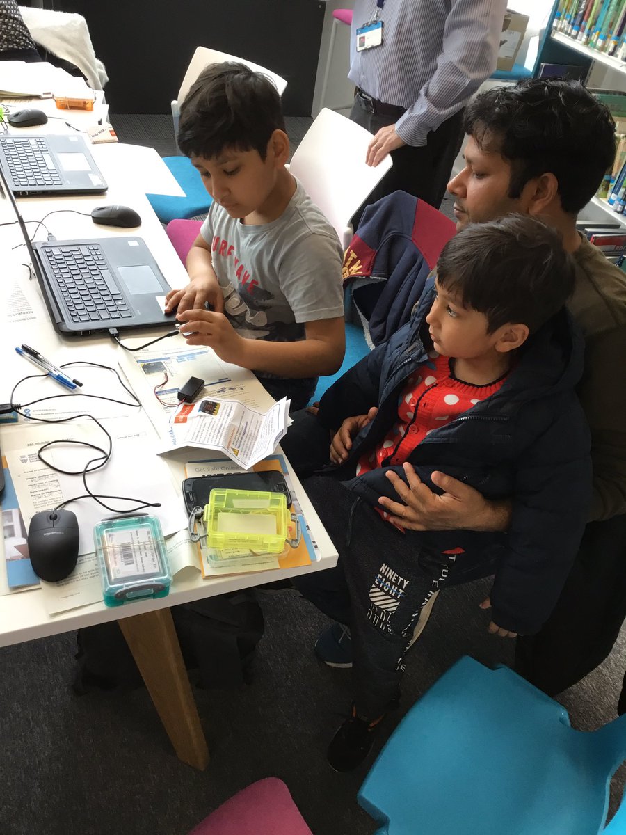 WSCCLibraries's tweet photo. Well done to the families whoโve taken part in our coding workshops at #BurgessHillLibrary ๐พ Weโve learnt block-based programming with @microbit_edu & watched robots cause mischief! Keep an eye on future workshops & events: https://t.co/DonipvqiXd @Kitronik #microbitsinlibraries https://t.co/8yKyBhUHt7
