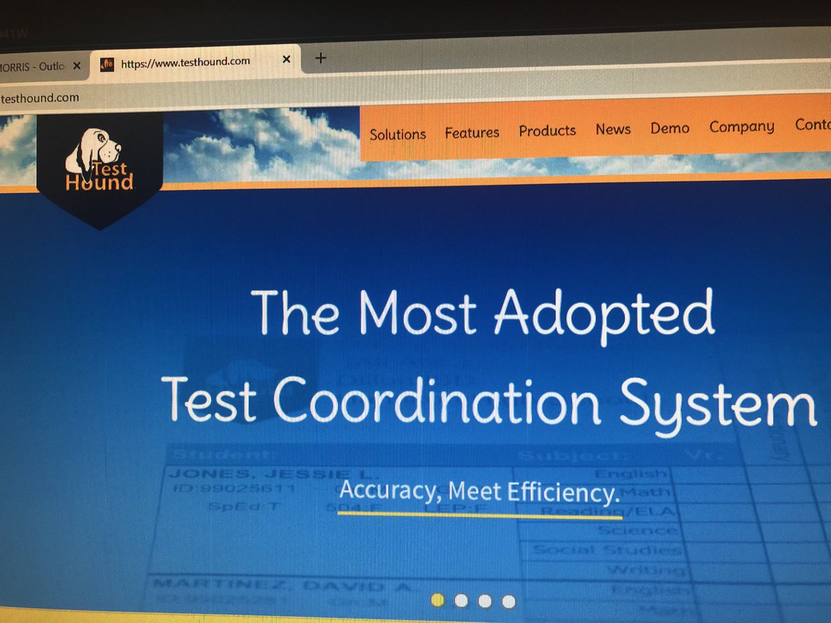 It’s testing season!  Test Hound is a great INNOVATIVE way to improve accuracy and make things easier for testing coordinators!   I LOVE TEST HOUND!  #thinkbiglisd <a href="/LampasasKWE/">Kline Whitis Elem</a>  <a href="/TestHound/">TestHound</a>
