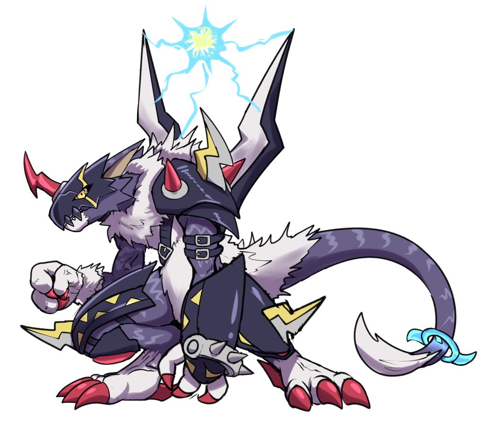 ドルモンのアーマー進化みたいなやつ その2 ハヱキングのイラスト