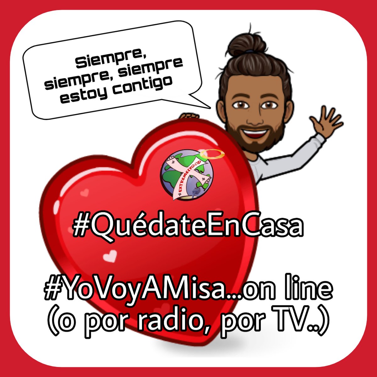 #YoMeQuedoEnCasa
#AprovechaYReza
#YoVoyAMisa...pero no presencialmente 😉
#quedateEnTuCasa
#COVIDー19