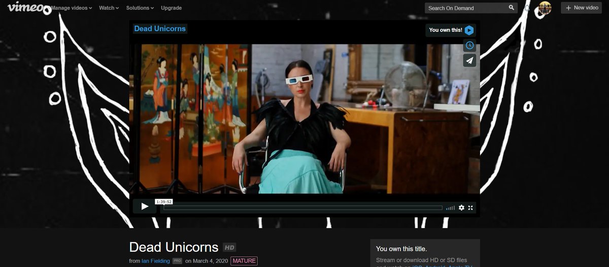 IanFieldingFilm's tweet photo. Dead Unicorns the full length feature film is available to buy online now! You can get yours here:
https://t.co/aLZeRhu0R0 
Stay safe everybody! https://t.co/XV0oqmVDVH