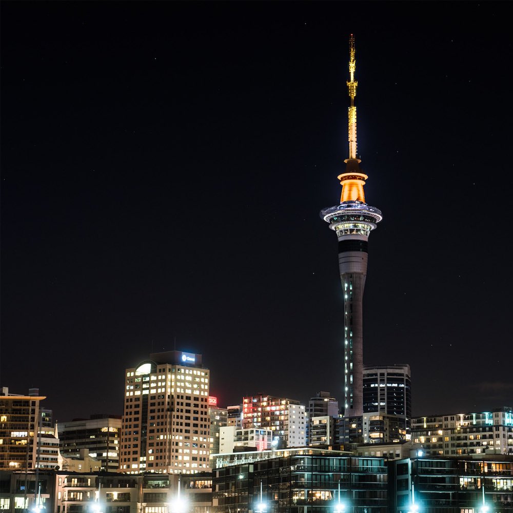 SkyCityGroup's tweet photo. Tonight our Sky Tower will be dimmed to mimic a flickering candle to mark one year since the Christchurch attack, standing in solidarity with the Muslim community and all those affected. 🕯🇳🇿 https://t.co/4wMsZvEnUa