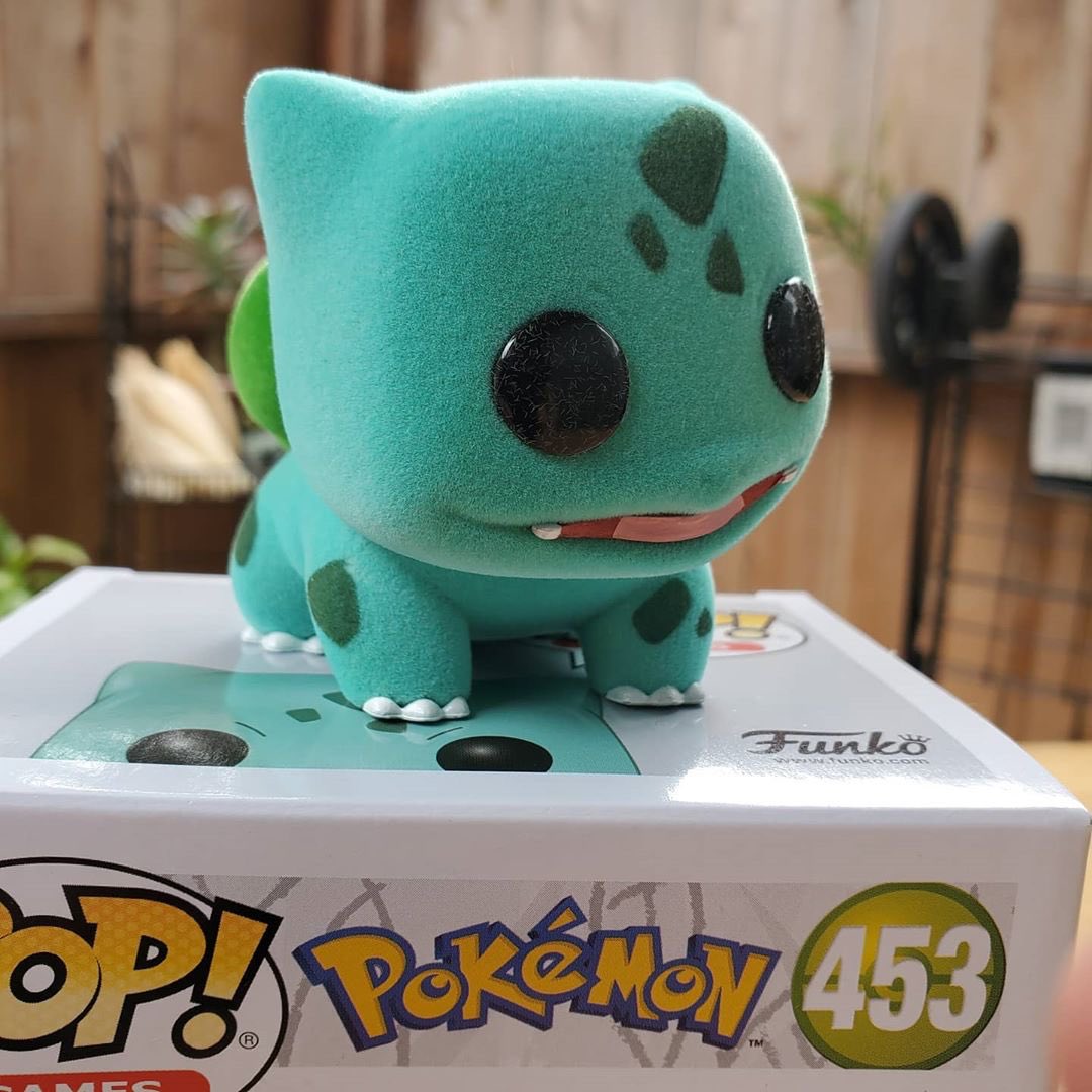 flocked bulbasaur funko