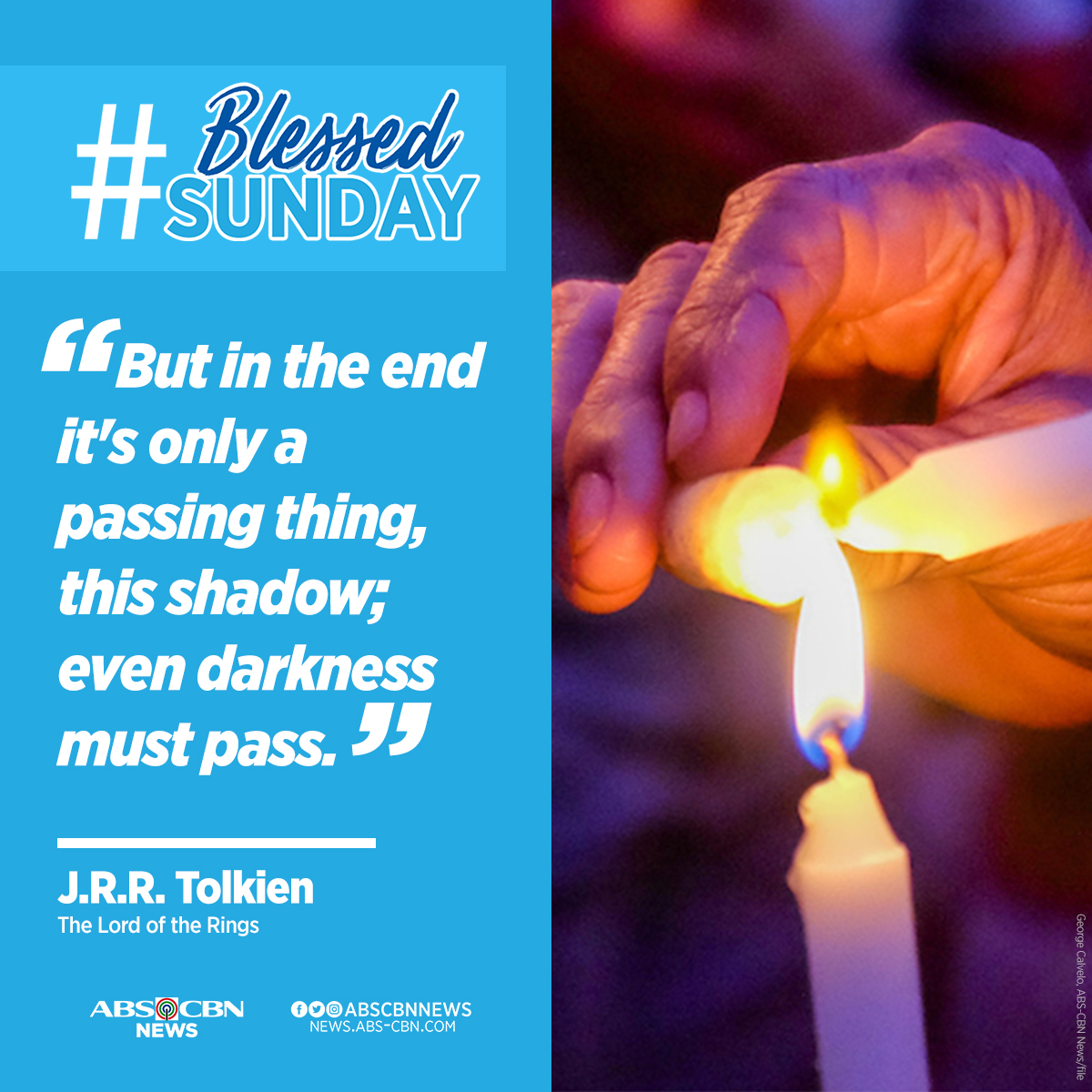 ABSCBNNews's tweet photo. Lilipas din ito, Kapamilya. #BlessedSunday https://t.co/5ecteEIzTj