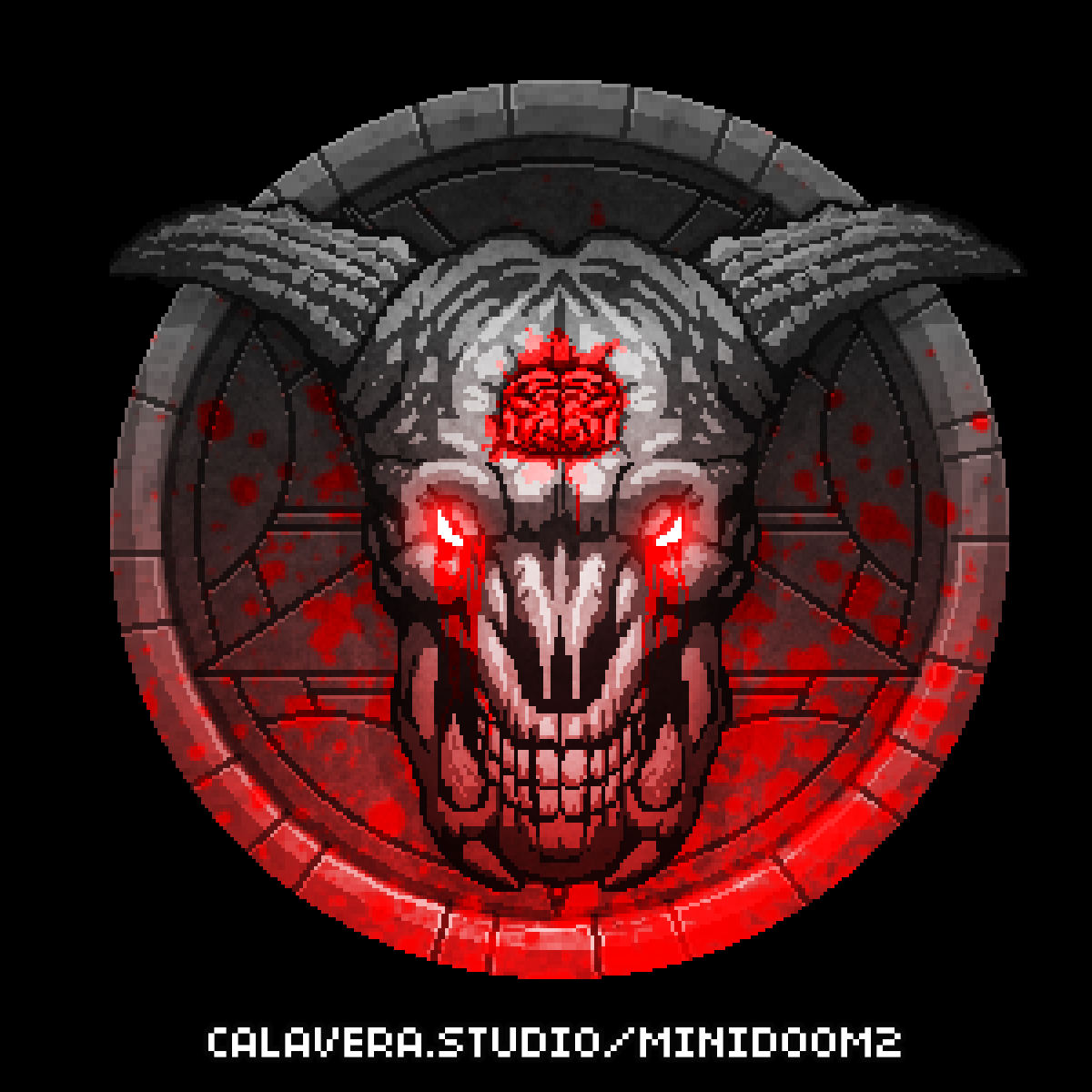 jcporcel's tweet photo. #MiniDoom 2, The ETERNAL patch is out! Here is some #pixelart from the game! #indiegame #indiedev https://t.co/vCSgC1Rd3d