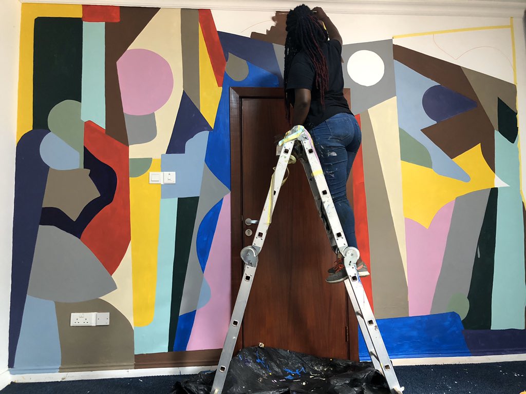 FemalePainter's tweet photo. What i have been up to ☺️ 
Photo cred :  @kuu_ire https://t.co/naDvxfqGEn