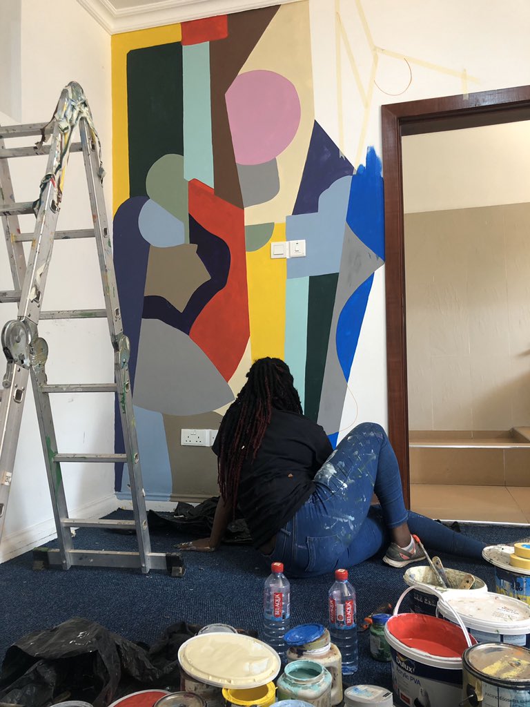 FemalePainter's tweet photo. What i have been up to ☺️ 
Photo cred :  @kuu_ire https://t.co/naDvxfqGEn