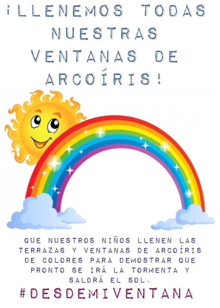 Resultado de imagen de arco iris apoyo sanitarios