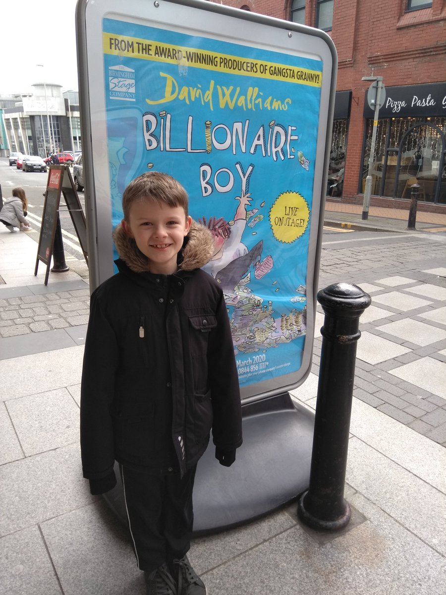 pwblinkhorn's tweet photo. "Super Amazingly...Amazing!" - my 9-year-old son Oliver's summing up of @davidwalliams #BillionaireBoy @BillBoy_Live this afternoon in #Blackpool Great to be able to catch up with @Matthewagordon &amp; @ermatthews after the show too. An incredibly funny family show #BumFresh #looroll https://t.co/yiP9HFa0th