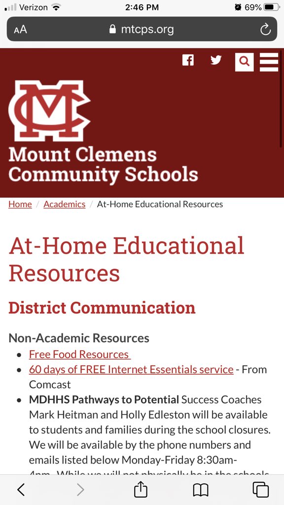 EMJensen16's tweet photo. With the help of an awesome team we put this website together yesterday.   Please share... Mount Clemens peeps... what are we missing? https://t.co/vfb7tzO8vL https://t.co/AVRMJAJprm