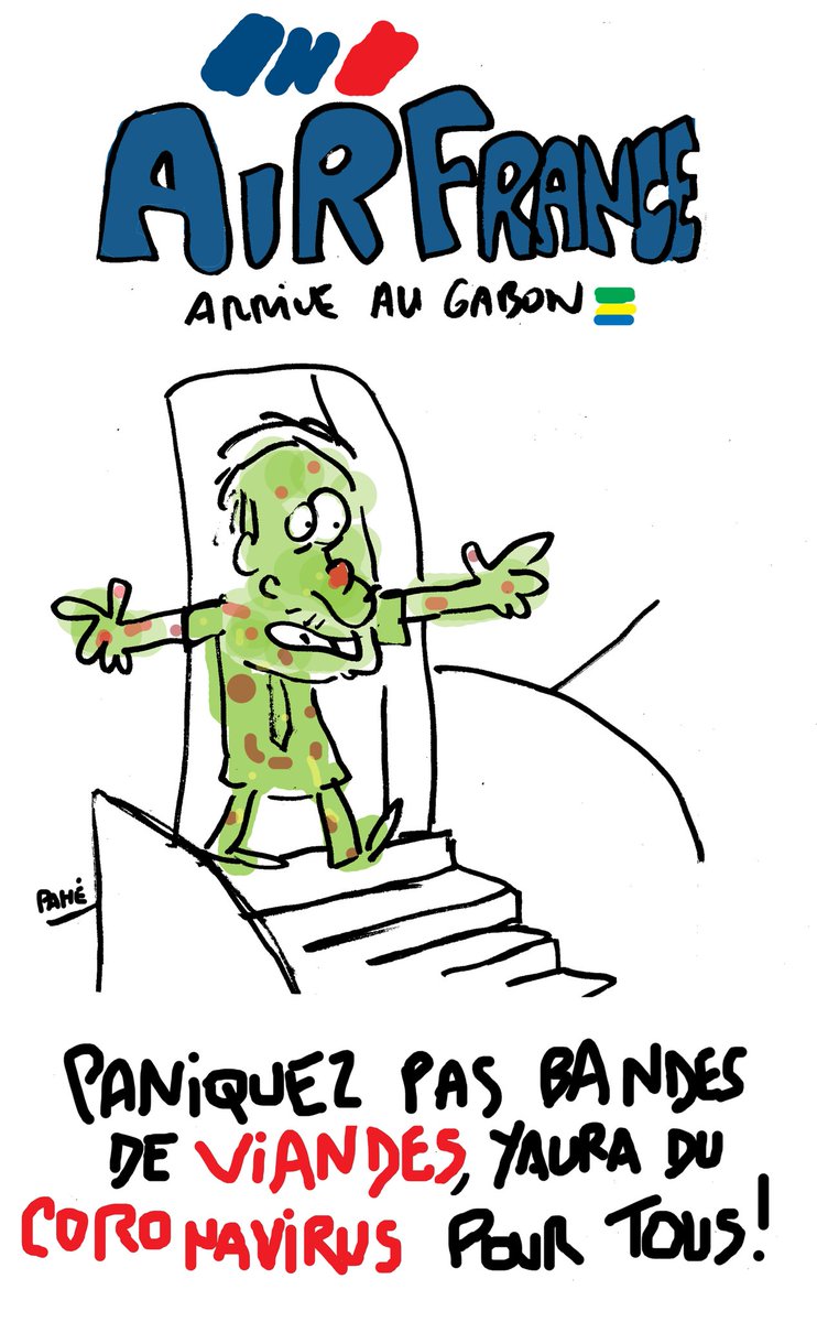 #AirFrance
"C'est parceque ce sont eux qui nous ont colonisé qu'on ne peut pas interdire à leurs avions de se poser au #Gabon!"
#CoronavirusFrance
<a href="/AirFranceFR/">Air France FR</a> 
@SanteGOUVGA <a href="/MinInterieurGA/">Ministère Intérieur</a> <a href="/TourismeGabon/">Ministère Du Tourisme Gabon</a> <a href="/diplomatieGOVGA/">Ministère des Affaires étrangères</a> <a href="/TransportGOUVGA/">Ministère des Transports, Equipement ,Habitât</a> <a href="/PresidenceGA/">Présidence de la République Gabonaise</a>