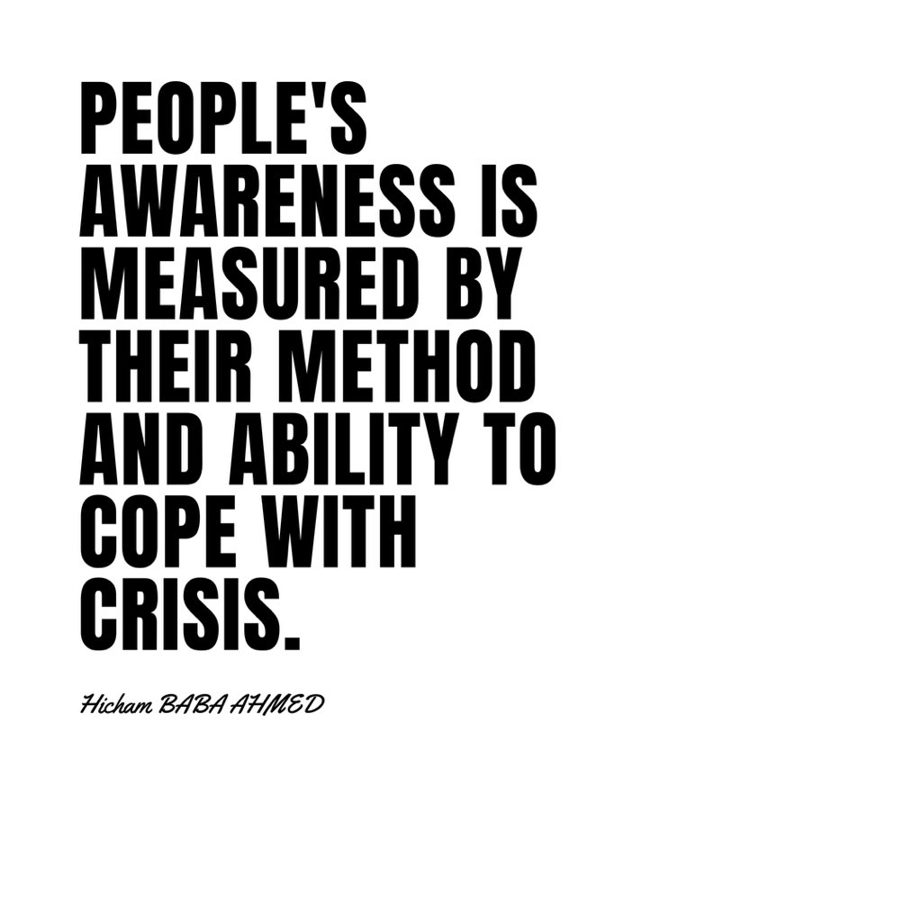 HichamBABAAHMED's tweet photo. On mesure la conscience des populations à leur façon et leur capacité d’affronter les crises. #Awareness #crisiscoronavirus #keepworldsafe https://t.co/FXFoCX2nPQ