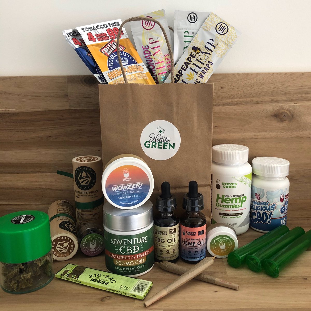 holisticgreen19's tweet photo. Don’t self isolate without first stocking up on the essentials! We’ve got topicals, smokeables, edibles and more at 803 Williamson st. #cbd  #coronavirus #covid #covid_19 #hemp #madison #localbusiness https://t.co/ITIUeETuyC