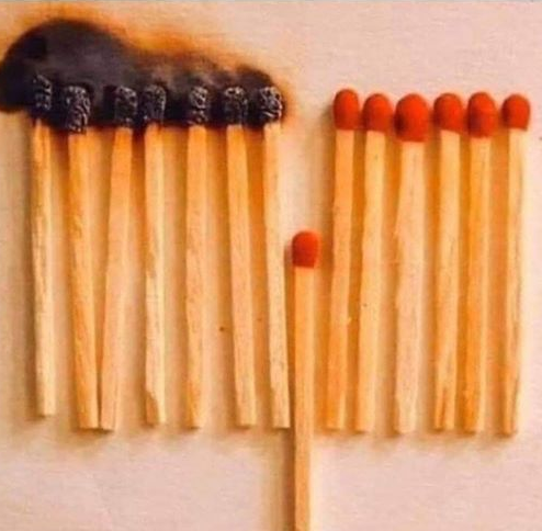 wxbrad's tweet image. How social distancing works in one simple picture. #COVID19