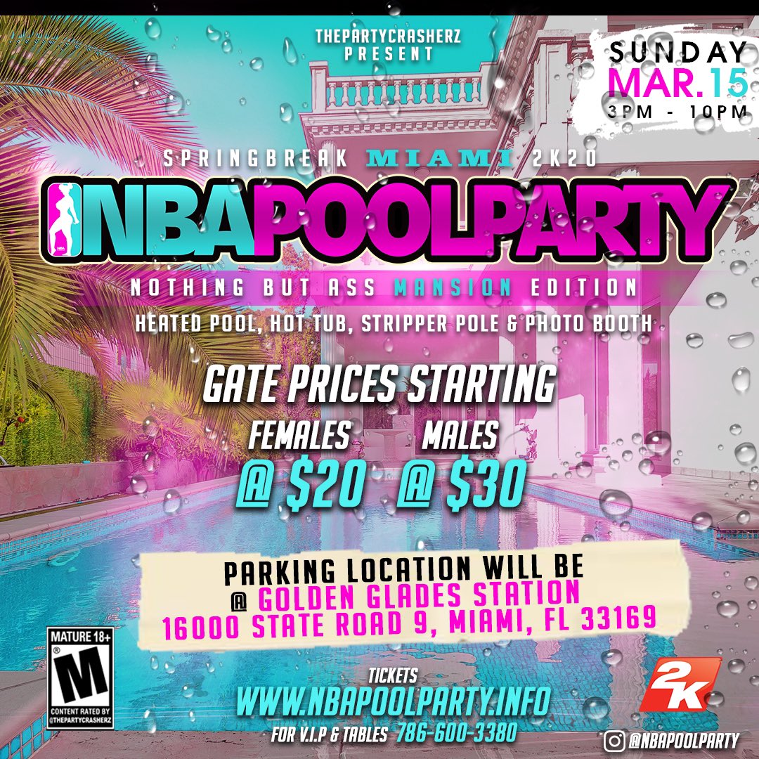 1SnkrBoxx's tweet photo. #NBAPOOLPARTY Tomorrow Gates Open @ 3PM https://t.co/SOmzMZPH0a