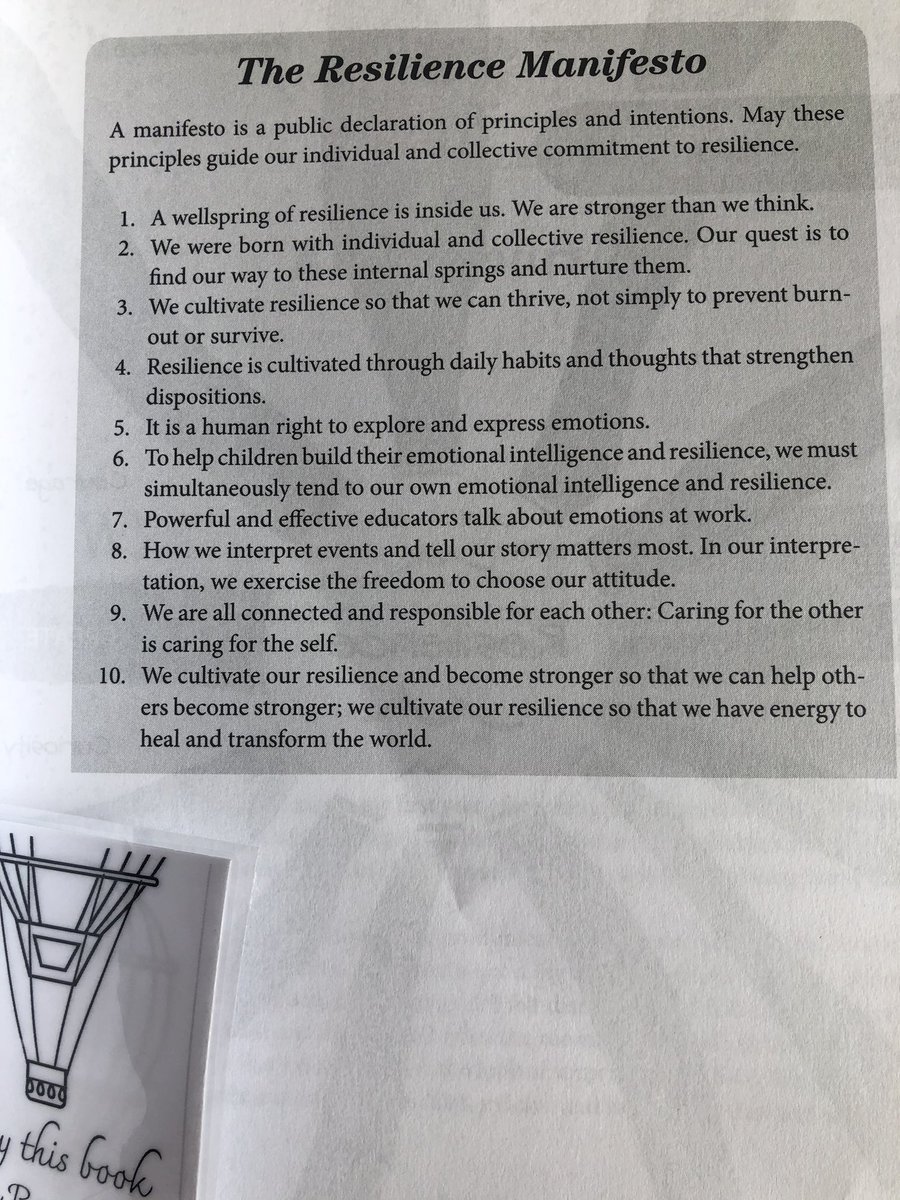 iLearnDSilva's tweet photo. Current state? 👩🏽‍🏫Immersing into Elena Aguilar’s book “Onward”. <<#Resilience Manifesto>>
-We are stronger than we think
-We cultivate resilience to thrive, not simply to prevent burn-out or survive
-Caring 4 the other is caring for self
#pdbookclub #YoMeQuedoEnCasa #aassa https://t.co/tPAwxnhZ4N