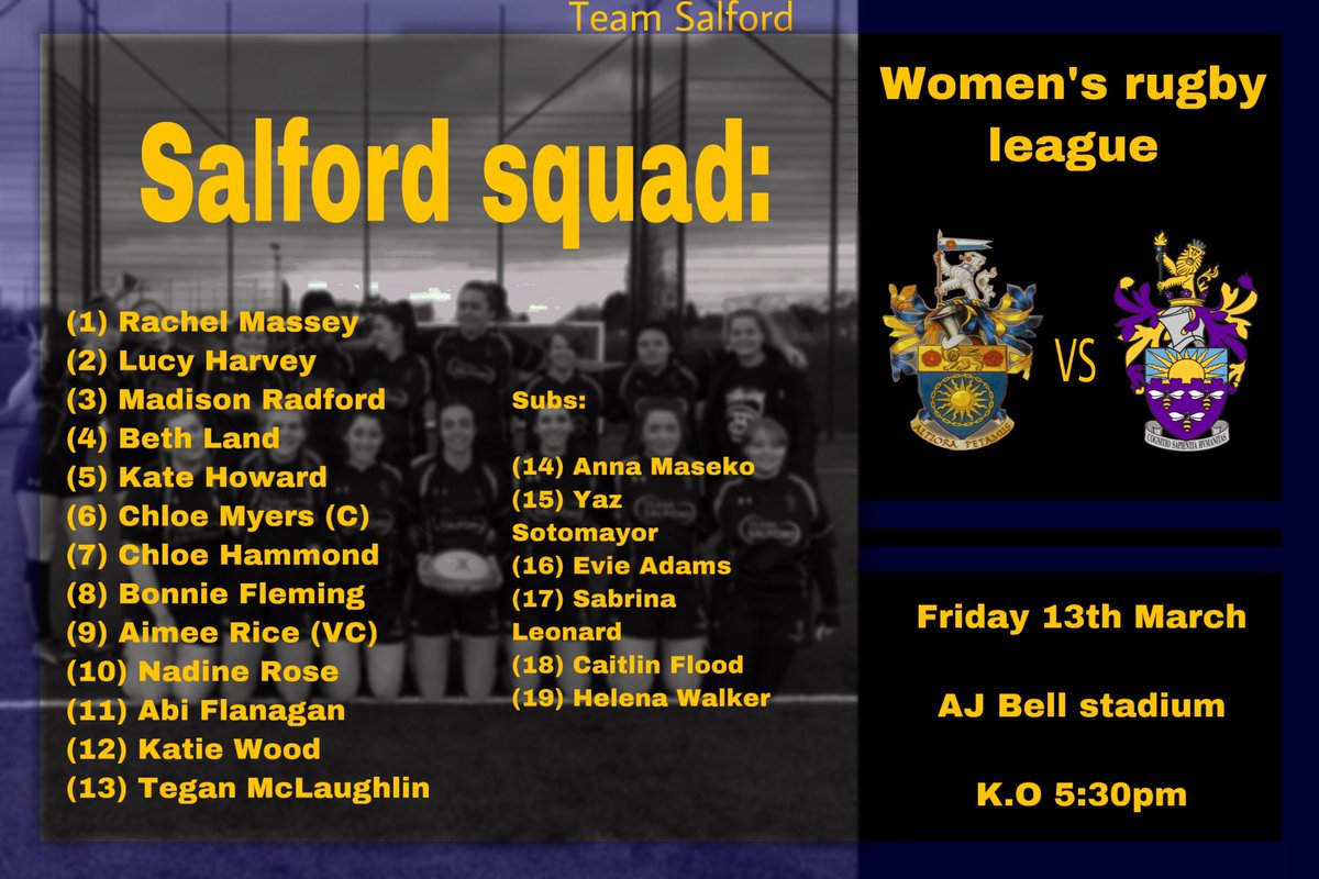 SalfordWomensRU's tweet photo. What an amazing group of girls!
Yesterday we played at AJ Bell in a league game, coming away with a 86-0 win!
This was a lot of their first ever league game so letβs show them so love!
So proud of you all!π¦ππ
#thisgirlcan https://t.co/tYTu3lhJZm