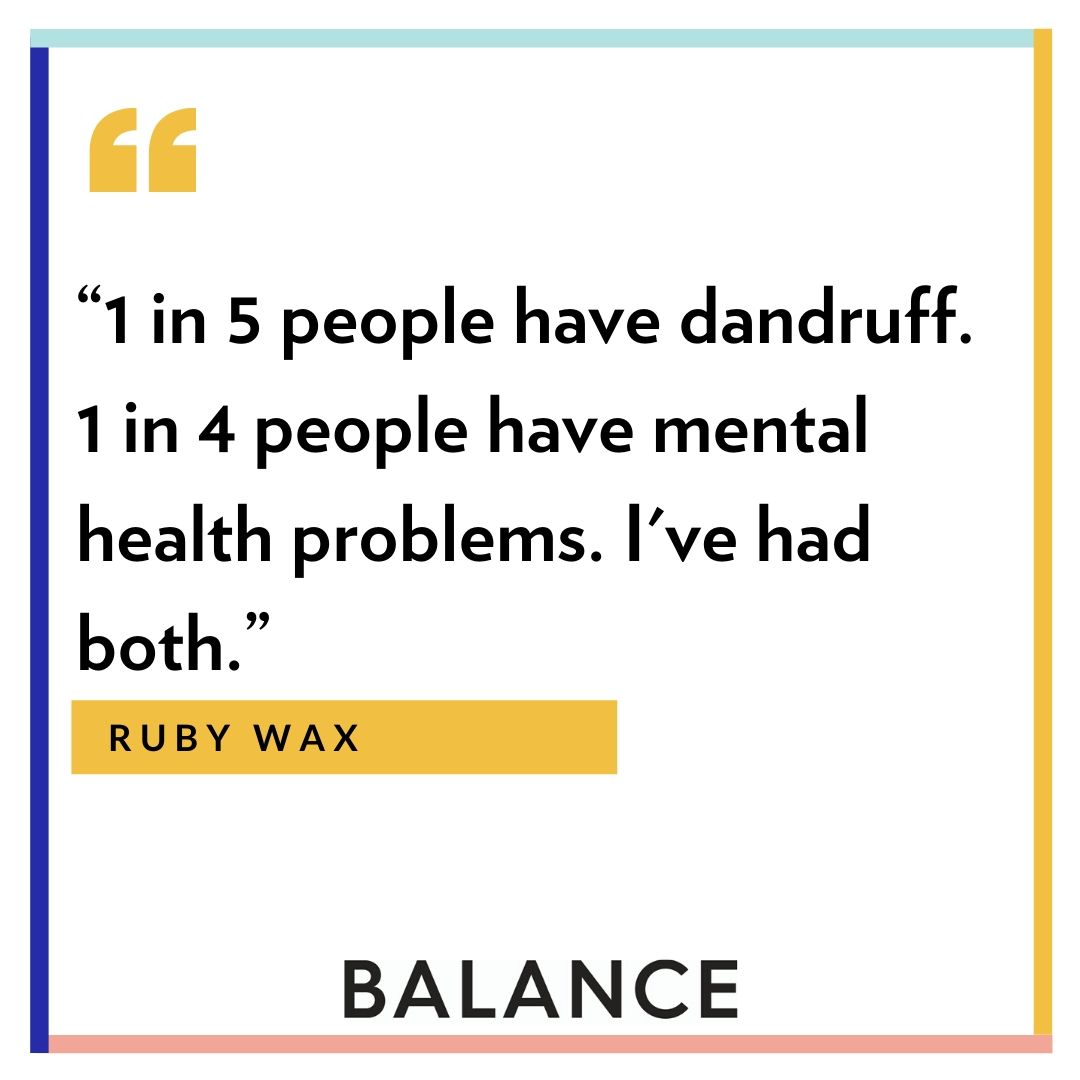 BalanceLDN's tweet image. We absolutely love this quote from #RubyWax! It&apos;s opens up the conversation about &quot;difficult topics&quot; such as mental health and normalises them. These are things we should be talking about anyway - anybody else agree?