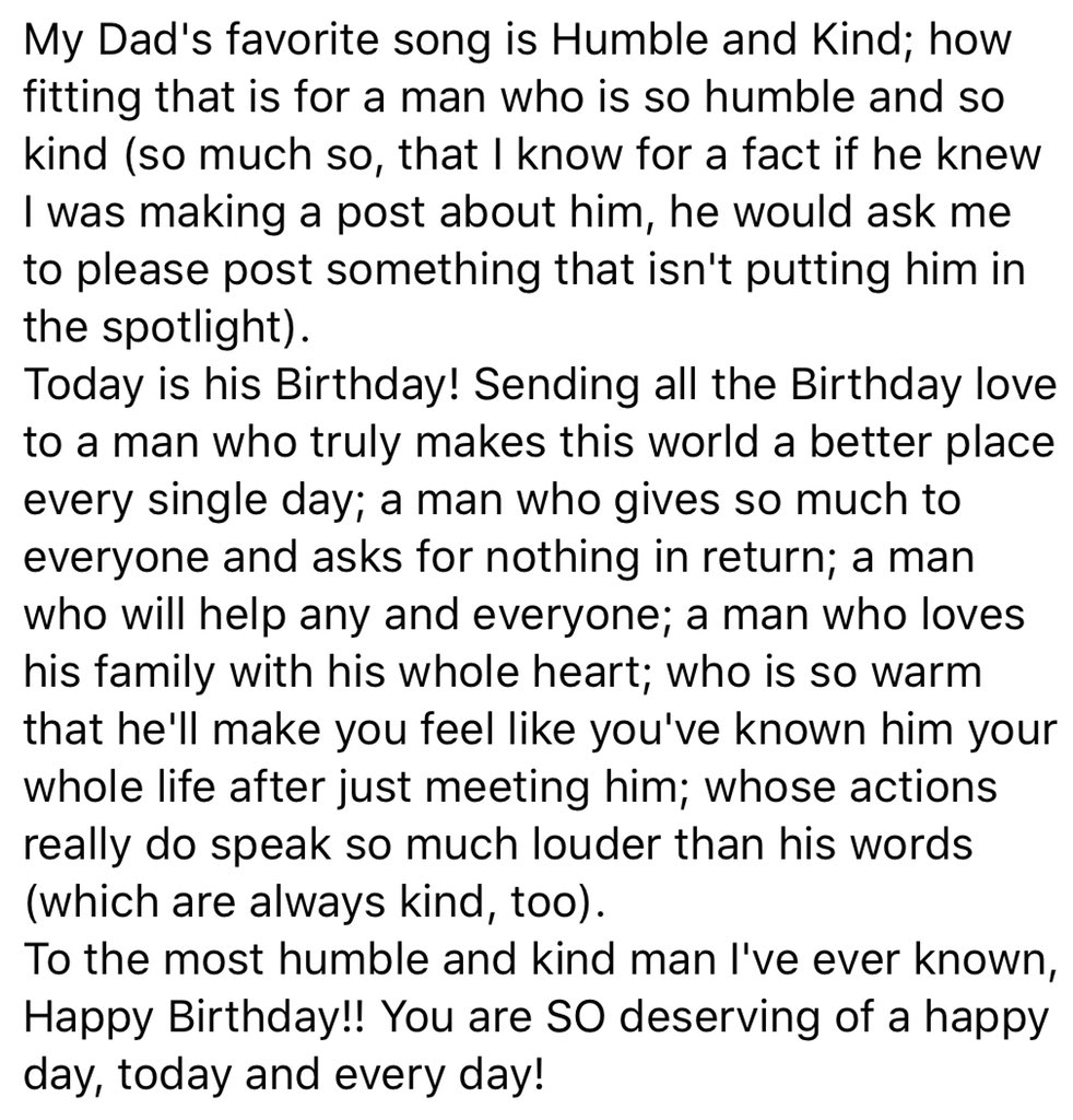 SilentStrength_'s tweet photo. There are still no words more true about my Dad! And he would still be upset if he knew I were posting anything about him.. Happy Birthday, Doug!! 💛 https://t.co/UeuNPb5P01