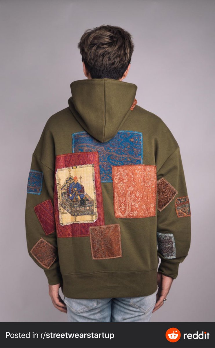 ArtComme's tweet photo. Heavyweight patch work hoodie by @rastahofficial https://t.co/v4tlAS46gT