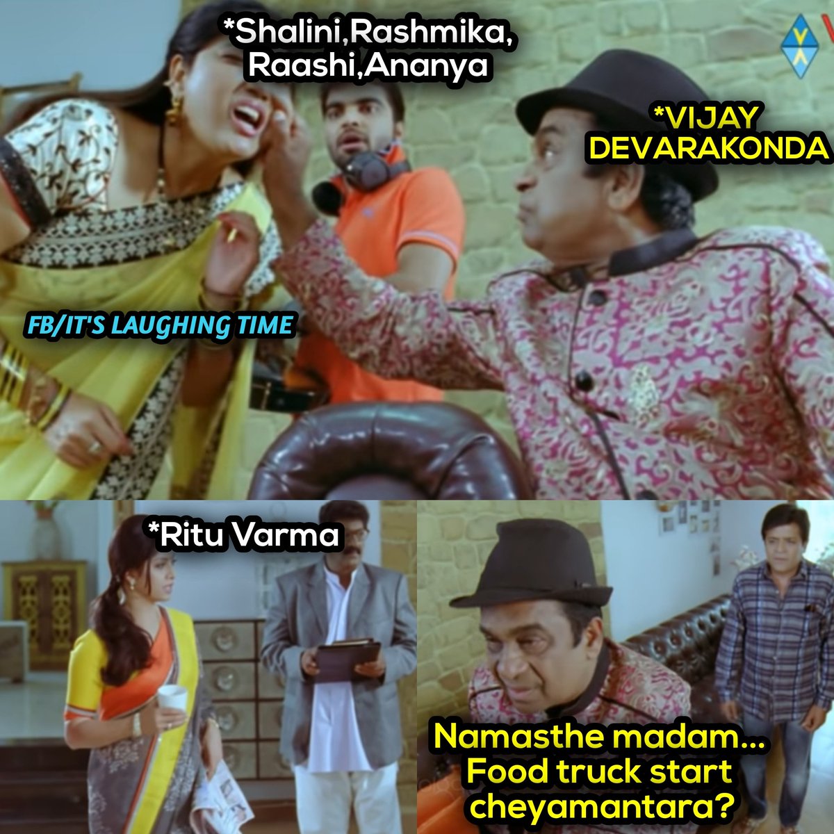 LaughingIts's tweet photo. #VijayDevarakonda #RituVarma #TharunBhascker #pellichoopulu https://t.co/h4cD4AzWyP