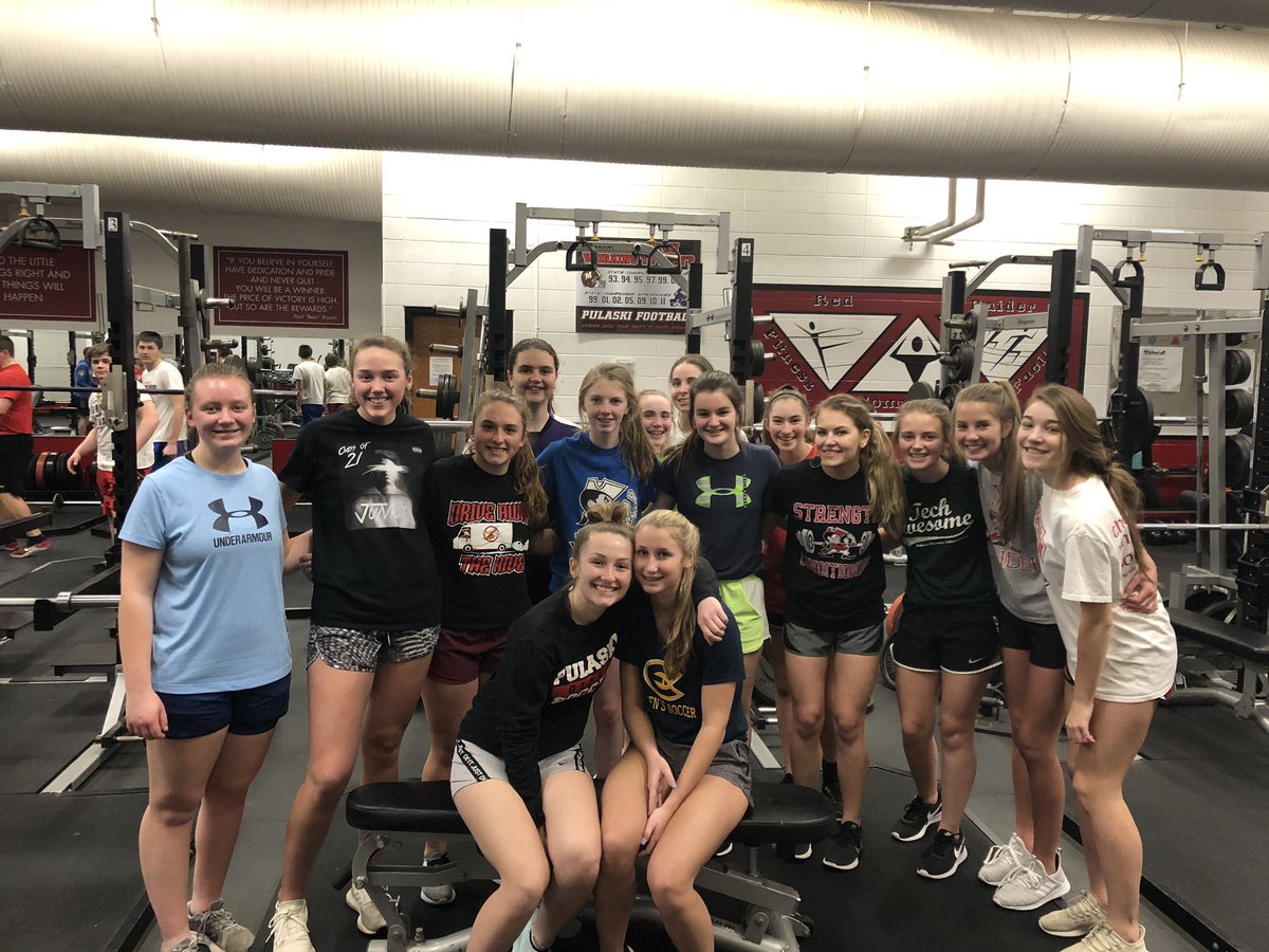 Proud of these ladies for their dedication and hard work over the past 3 months.  Stay together and continue to build off what you started, the season is still yours. @pulaskigs #FireUpRaiders