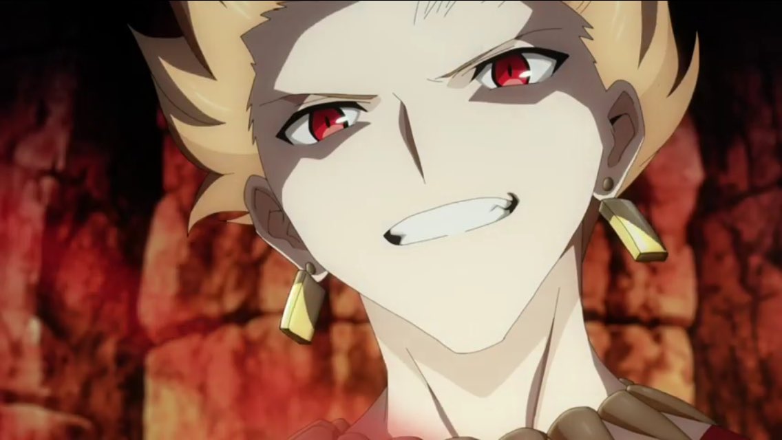 ねむはに きたぁ 我らが王の本気の本気 ギルガメッシュの 天地乖離す開闢の星 エヌマエリシュだぁあ かっけええええ 最高好きすぎるありがとう