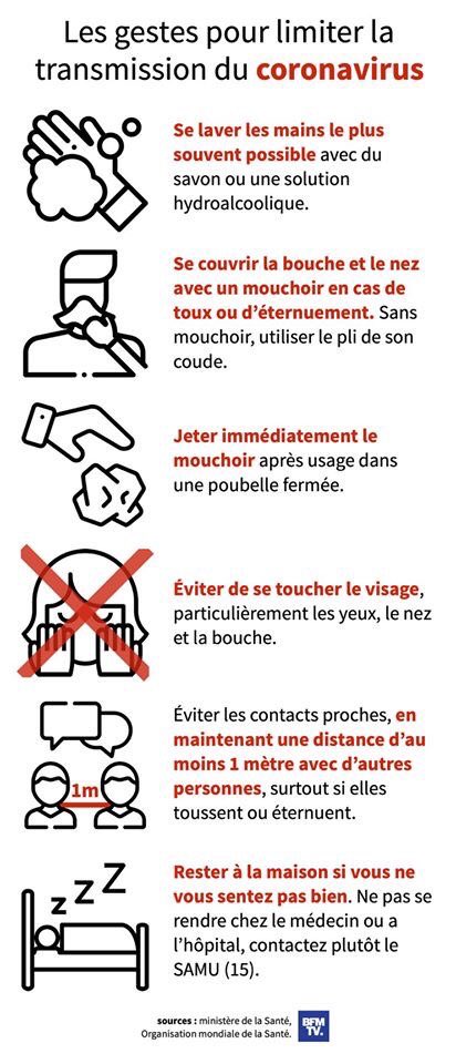 SELFStockCetton's tweet photo. Nous rappelons les principes de précautions face à l’épidémie du COVI-19. Prenez soins de vous 
🙏 https://t.co/XMWq93RhNj