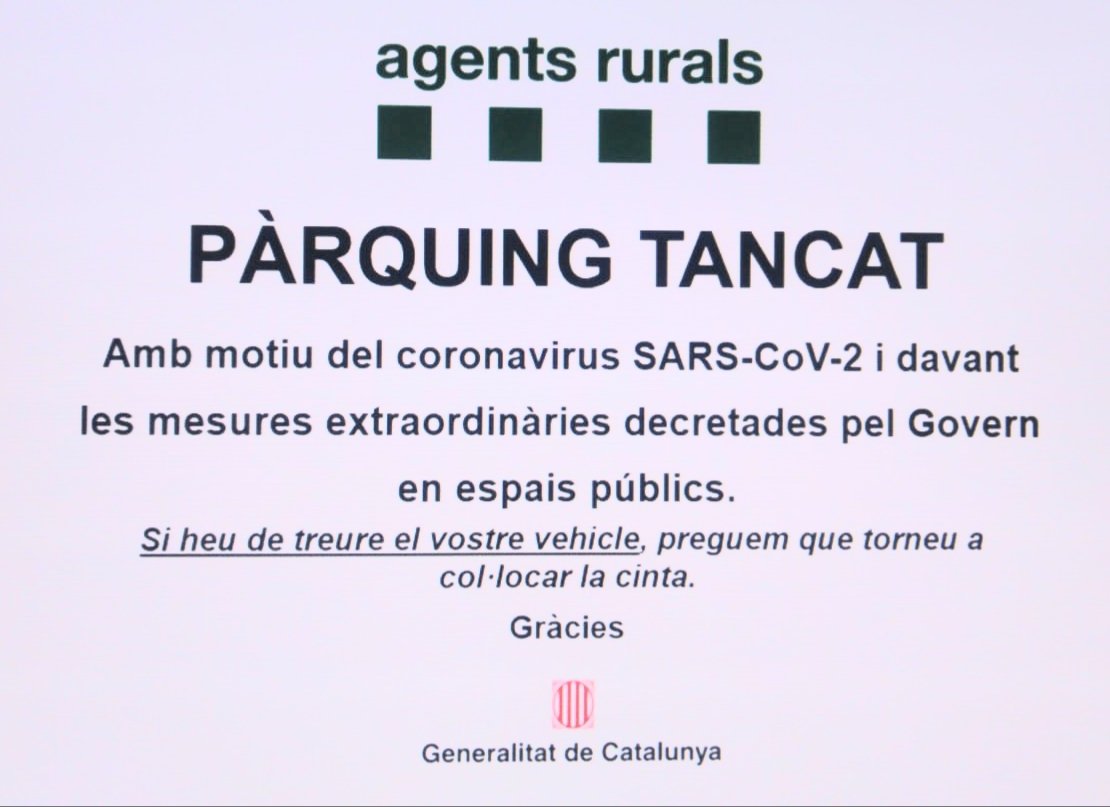 AjElBruc's tweet photo. 📢 #INFORMACIÓ #agentsrurals tanca l'accés als pàrquings de #CanMaçana, #Vinyanova i #CanJorba
📢 El punt d'informació de #CanMaçana romandrà tancat fins a nova ordre @PedreraFundacio
#PNMontserrat #elbruc #anoia https://t.co/CwfXrvFVvu