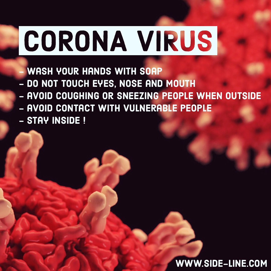 Can we PLEASE ask to keep the following in mind for the next few weeks. This is NOT a joke. Be smart and inform the uninformed! Stay safe, stay inside! ❤️ Our Belgian &amp; Norwegian staff members are in lockdown, our chief editor is in quarantaine. This is bloody SERIOUS.
#corona