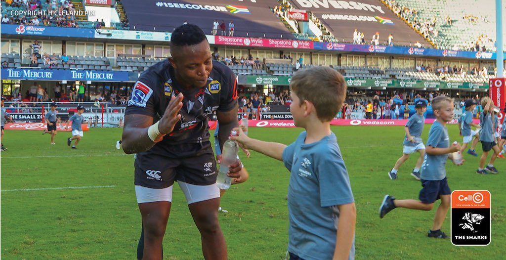 SharksRugby's tweet photo. Thank you to all of #OurSharks fans who came down to support #OurSharks at Jonsson Kings Park🦈
#OurSharksForever #WakandaForever #SHAvSTO #TacklingCancer #ISeeColour https://t.co/S65M5lNyij