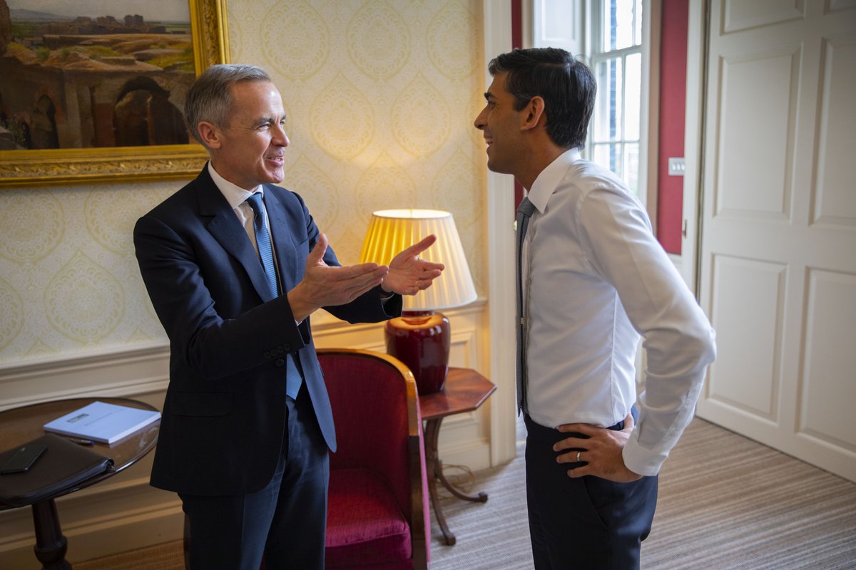 Thanks Mark for all of your hard work <a href="/bankofengland/">Bank of England</a> over the past seven years - I look forward to working with you in your new #COP26 role.