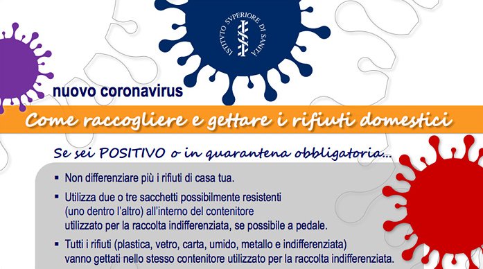 #Covid_19, come smaltire fazzoletti, mascherine e altri rifiuti domestici se sei in quarantena❗

🗑 utilizza due o tre sacchetti insieme
👉indossa guanti monouso, chiudi bene con lacci o nastro adesivo 
🚮getta tutto nei contenitori dell'indifferenziata

bit.ly/covid19-rifiuti